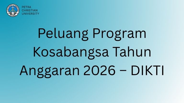 Peluang Program Kosabangsa Tahun Anggaran 2026 – DIKTI