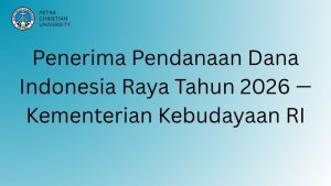 Penerima Pendanaan Dana Indonesia Raya Tahun 2026 — Kementerian Kebudayaan RI