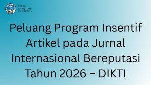 Peluang Program Insentif Artikel pada Jurnal Internasional Bereputasi Tahun 2026 – DIKTI